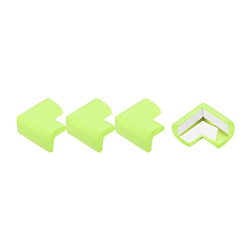 Image of uxcell Corner Guards Edge Protectors, 4Pack Foam Safety Bumper L Shape, 55mm /2.16 inch(L) for Furniture Corner Table Edge Guard, Grass Green