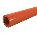FORMUFIT P012FGP-OR-5 Schedule 40 PVC Pipe, Furniture Grade, 5', 1/2