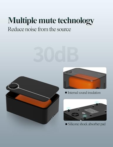 Image of UPETTOOLS Aquarium Air Pump, Fish Tank Air Pump Ultra Quiet Powerful Bubbler Aerator