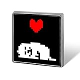 ピンバッジ アンダーテール ブローチ 徽章 ボタンブローチ 缶バッジ 合金製 襟章 アクセサリー 正方形 お洒落 軽量 人気