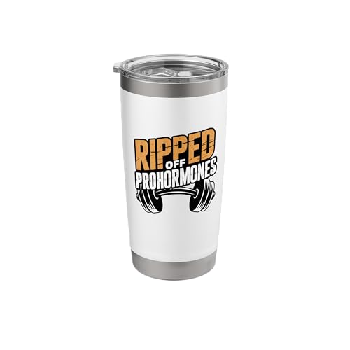 Bodybuilding Fitness Design Ripped Off Prohormone Stainless Steel Insulated Tumbler