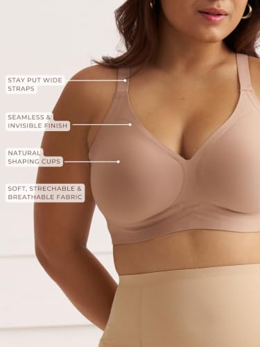 Image of Everyday T-Shirt Jelly Bra | Wire-Free T-Shirt Bra with Jelly Soft Technology, Smooth Moulded Cups & Removable Pads | Seamless Soft Cups, Adjustable Straps, Wide Side Wings | Everyday Bra for Women