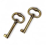 BricoShopping Chiavi Per Mobili In Arte Povera E Armadi Antichi Classici Moderni Chiave Universale In Stile Per Serratura Di Armadio In Ottone Chiave A Mappa Anticata Cassetto (BS0311, Oro di Valenza)