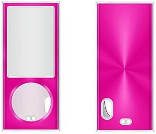 Case for Apple iPod Nano 5th Gen 2 Piece Snap On Hard Case Cover Screen Protector Guard (Hot Pink)