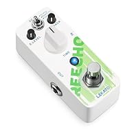 Analog Delay Pedal: The delay sounds warmer and more natural. 3 knobs meet all needs for the delay effect. E.LEVEL: Adjust the delay lever; F.BACK: Adjust the amount of wet and dry signals feedback; TIME: Adjust the delay time from 5ms to 780ms.The r...