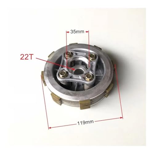 Embrague de 4 columnas para eliminar tirones en motos CBF125 y SDH150 6
