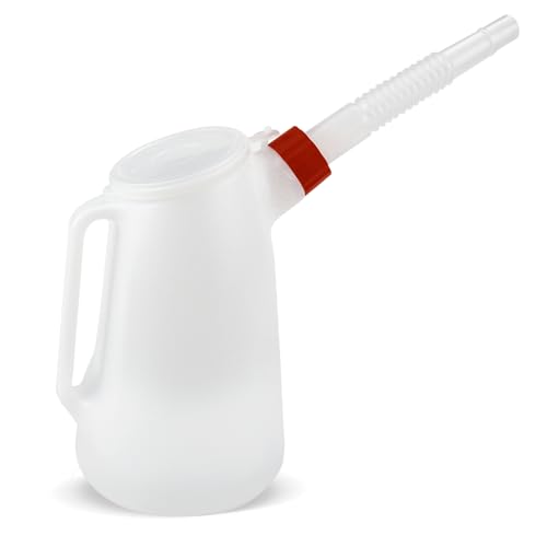 Ölkanne 1.2L Messbecher Öl mit Flexiblem für Werkstatt
