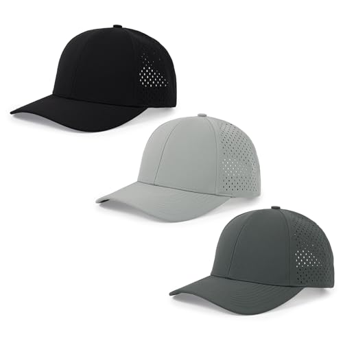 Image of Quick Dry Baseball Cap Curved Brim Mesh Snapback Hat for Men Women
