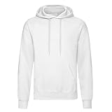 Urban Road Unisex Heavy Blend Plain Hoody | Men & Women Sweatshirt (UK, Alpha, L, Regular, Regular, White)