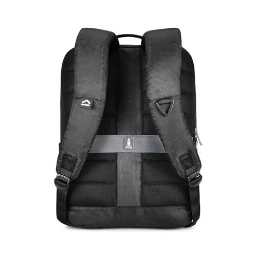 Image of uppercase Levl Alphatech Padded 15.6 inch Laptop & iPad Compartment Pro Backpack for Men & Women - Sleek Bag with Snaplift Tech, Side Passport Pocket, Internal Bottle Holder with Premium Handles