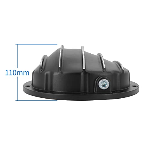 Tektall 10 BOLT Differential Cover 8.5 Inch & 8.6 Inch Ring Gear Diff Cover Cast Aluminum Replacement thumb #6