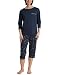 Produktbild CALIDA Sweet Dreams 3/4-Pyjama Damen, aus 100% Baumwolle, Hose mit stoffbezogenem Gummibund