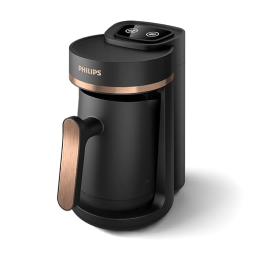 Philips Serie 5000 Türkische Kaffeemaschine - Langsambrühfunktion, 4-Tassen-Kapazität, Überhitzungs- und Überlaufschutz, Bereitschaftsanzeige, Easy Touch-Tasten, Automatische Abschaltung (HDA150/60) Philips Serie 5000 Türkische Kaffeemaschine - Langsambrühfunktion, 4-Tassen-Kapazität, Überhitzungs- und Überlaufschutz, Bereitschaftsanzeige, Easy Touch-Tasten, Automatische Abschaltung (HDA150/60)