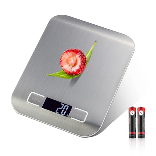 Küchenwaage Klein Digital 11lbs 22lbs Lebensmittelwaage mit LCD Display und