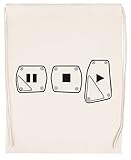 Fabricado en la UE Luxogo Jugar Detener Pausa Pedales Bolsa de Gimnasio con Cordón Beige Unisex Drawstring Bag Gym