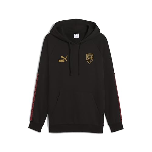 PUMA Hoodie King RC Lens Homme M, Black Matte Gold Beige