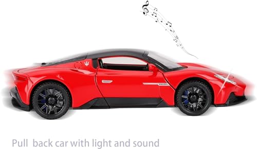 Image of VARIYA ENTERPRISE Exclusive Alloy Metal Pull Back Die-Cast Car Diecast Metal Pullback Toy Car with Openable 6 Doors,Light Music Boys Gifts Toys (1:32 Mclarean MC20 - Multicolor)