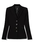 pinko edvige giacca neoprene fluido elegante da lavoro, z99_nero limousine, 42 donna