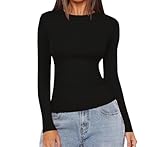 Flattering Design: This stylish crew neck top features strategic side ruching that sculpts your waistline, creating a sleek, figure-enhancing silhouette. The shirring detail adds texture and visual interest while delivering an effortlessly chic, slim...