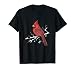 Majestic Red Cardinal Birdwatching Birdwatcher Bird Lover T-Shirt