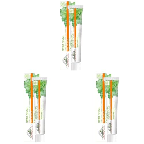Corpore Sano - Crema Dental Purificante Aliento Fresco, Pasta de Dientes Natural, Certificación Ecológica, con Tomillo, Menta y Albahaca, Refrescante y Purificante, Sin Flúor ni Parabenos, 75ml