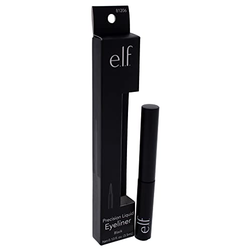 E.l.f. Cosmetics Cosmetics Cosmetics Precision Liquid Eyeliner, Long-Lasting Formula Intensifies & Defines Eyes, Black #TOP3