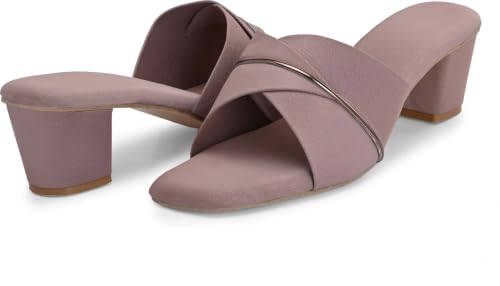 Image of Nowry Women's Chunky Block Heels | Women Comfortable Heel Fashion Sandals for Everyday, Party, Office, Wear