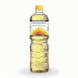HELIXENOS High Oleic Sunflower Oil – Refined, Deodorized & Winterized, Non-GMO, Gluten-Free, Heart-Healthy Cooking Oil for Frying, Baking, Salad Dressing & Skincare (33.8 Fl Oz x1)