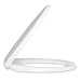Produktbild Premium WC Sitz mit Absenkautomatik Oval, Duroplast weiß, Toilettendeckel abnehmbar, Edelstahl Scharniere rostfrei, Softclose Toilettensitz, Klodeckel + Klobrille Antibakteriell, einfache Montage