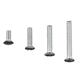 BAIRONG 120pcs Wall Plate Screws #6-32 Thread Black Screws for Wall Light Switch Panels 4 Length (30