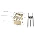 OVSAL Gold 2-Point Electric Guitar Bridge 10.8mm strat tremolo bridge with Brass Block and steel Saddles Fit for 6 String Start St Electric Guitar Replacement Parts