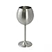 Deco Unbreakable 12 Oz Stainless Steel Wine Glasses (2 Pack)- Large Stemmed Matte Silver Wine Goblets - Reusable Indoor Outdoor Drinkware - Keeps Wine Chilled Longer - Great for Summer Pool Parties