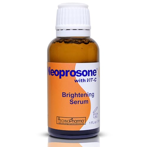 Neoprosone, Vitamin C Serum für das Gesicht | 1 Fl oz / 30ml | Aufhellendes Serum gegen dunkle Augenringe, Falten | mit Alpha Arbutin und Rizinusöl