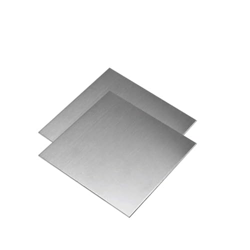 Image of Jinssirey 2pcs 304 Stainless Steel Sheets 1mm, 304S Stainless Plates 1 x 200 x 300mm, Thickness 1mm, Width x Length=200x300mm
