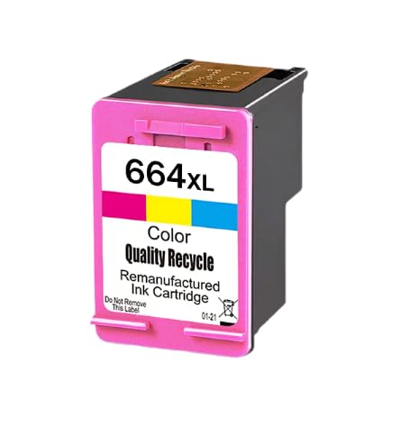 Impresoras, Office Product EFENTUS C&J Cartucho de Tinta 664XL Reemplazo Compatible DeskJet Ink Advantage 2135 1115 2675 3635 3775 Impresora (Tricolor)