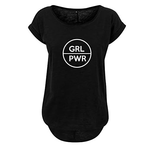 Oversize Shirt GRL PWR dam t-shirt överdimensionerad med text Ladies Tanktop topp stort snitt