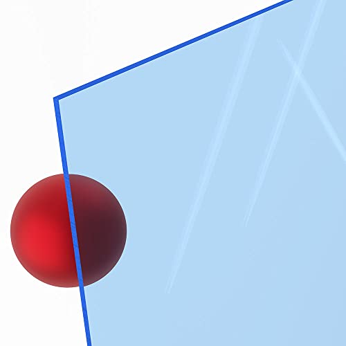 3mm Acrylglas Platte 25x25 cm blau fluoreszierend Cover