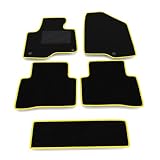 Kit de de alfombrillas compatibles con Hyundai Santa Fé 7 plazas 2012-2018. COMPOSICIÓN DEL SET: 5 alfombrillas, botones instalados.