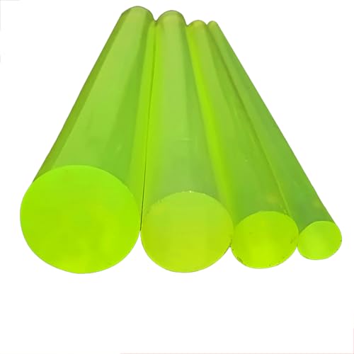 Purzen Polyurethane Solid Round Rod 10-18mm Dia High Elasticity Urethane PU Bar Durable Rubber Rods for Building Materials,Sports,Heavy Machinery,15mm x 300mm（2pcs）