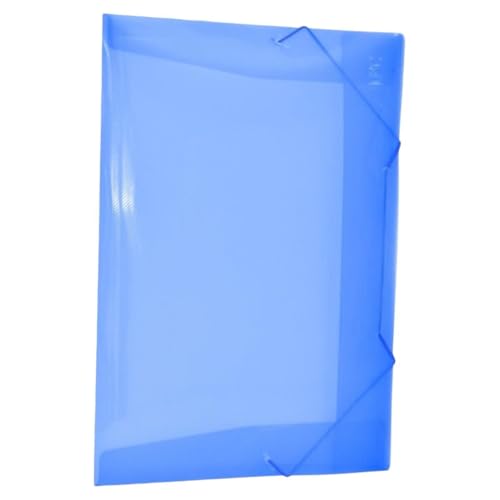 KIT 30 PASTA AZUL ABA COM ELASTICO SEM LOMBO PARA ORGANIZAR DOCUMENTO ESCRITÓRIO