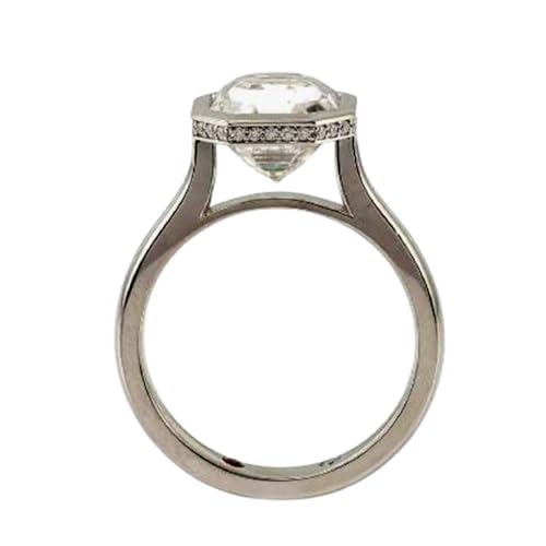 Bague d'anniversaire en moissanite et argent pour sublimer le style quotidien des femmes