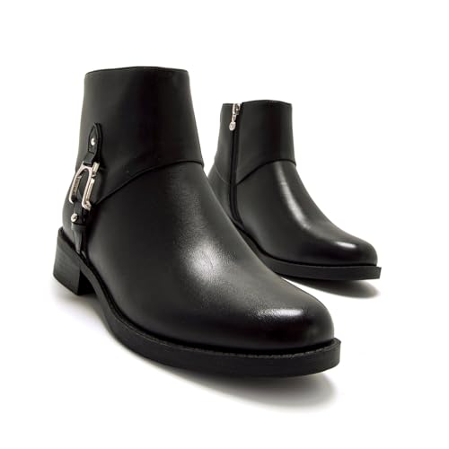 Mariamare Para Mujer. 63611 Botines Laglio Negro (37), 3 A 5Cm, Cremallera, Casual - 4
