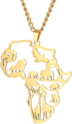 Accessoires de collier girafe femme avec breloque et chaîne pendentif animal