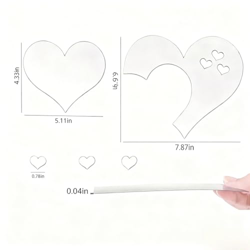 Vinilos Decorativos en Forma de Corazón 3D Azul miniatura 2