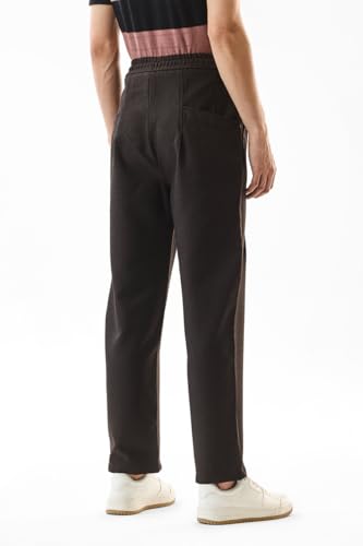 Image of SNITCH Men Chinos | Slim Fit Mid Rise Solid Pattern | Cotton Blend with Medium Stretch & Smooth Texture | Button & Zip Closure for Casual & Street Wear