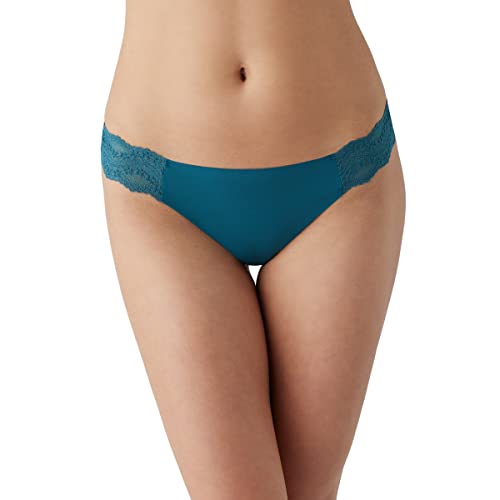 b.tempt’d by Wacoal Women’s b.bare Thong Panty, Blue Coral, L