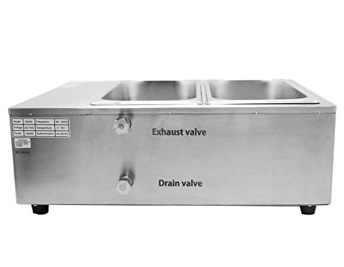 Newtry Digital 17.6Lbs Capacity 2 Pots Electric Chocolate Melting Machine Temperature Adjustable 1000W Commercial Chocolate Tempering Machine Melter Pot Heater (110V) #TOP3