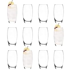 Shop LAV 12x 510ml Clear Empire Highball Glasses – Tall Tumblers for Water, Gin, Juice & Cocktails – LAV