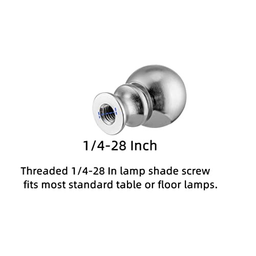 Lamp Finials 2 Pcs Lamp Shades Finials Cap Knob Lamp Decoration For Lamp Harp Holder, Brushed Nickel. #TOP3