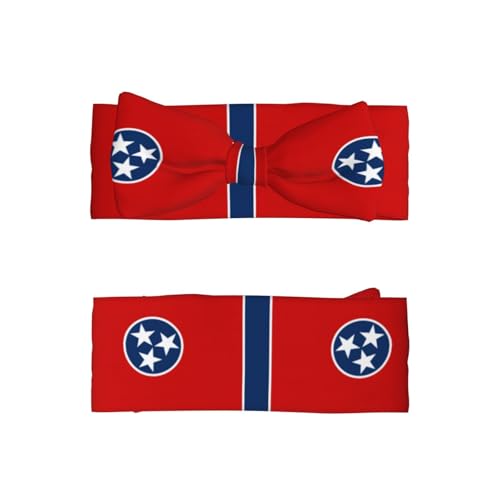 Tennessee State Flag Prints Baby Bow Headband Super Stretchy Soft Bows Hair Accessories for Newborn Infants Toddlers Kids Girls2